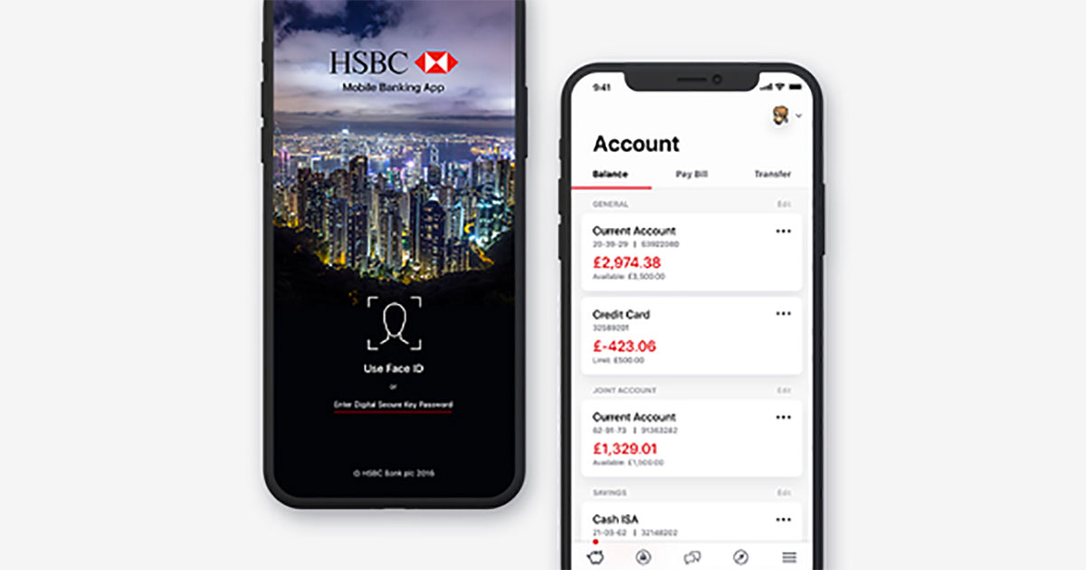 HSBC iOS App on iPhone X has a really bad problem